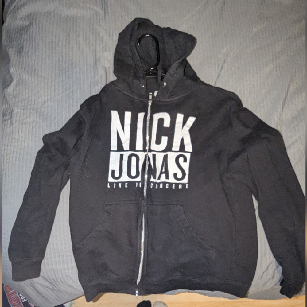 Nick Jonas zip up Hoodie